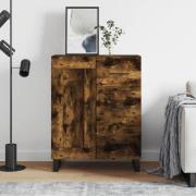 vidaXL Skänk rökfärgad ek 69,5x34x90 cm konstruerat trä