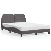 vidaXL Bed Frame without Mattress "Zadar" Black 137x190 cm Faux Leathe...