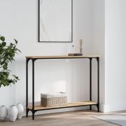 vidaXL Avlastningsbord sonoma-ek 100x22,5x75 cm konstruerat trä
