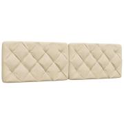 vidaXL Headboard Cushion Cream 180 cm Fabric