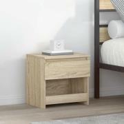 vidaXL Sängbord sonoma-ek 40x30x39 cm konstruerat trä