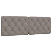 vidaXL Dyna till huvudgavel taupe 160 cm tyg