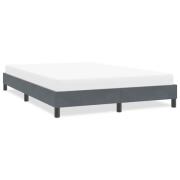 vidaXL Sängram utan madrass mörkgrå 160x210 cm sammet