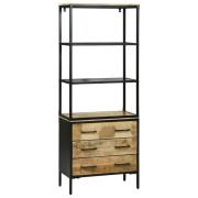 vidaXL Skåp Brun 70 x 35 x 180 cm Massivt Mangoträ