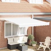vidaXL Utfällbar markis 350 x 250 cm Vit