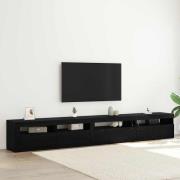 vidaXL TV-skåp 3 pcs Svart ek 270 x 35 x 40 cm Konstruerat trä