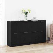 vidaXL Skåp Svart ek 180 x 30 x 70 cm Konstruerat trä