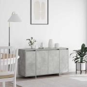 vidaXL Sideboard Betonggrå 135 x 41 x 69 cm Konstruerat trä