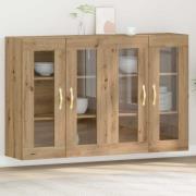 vidaXL Väggskåp 2 pcs artisan ek 69.5 x 34 x 90 cm Konstruerat trä