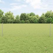 vidaXL Staketstolpar 22 pcs Silver 100 cm Stål