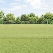 vidaXL Staketstolpar 88 pcs Silver 140 cm Stål