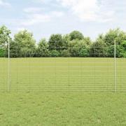 vidaXL Stängsel och Stånd Silver 1,2 x 50 m Stål