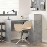 vidaXL Hörnskrivbord 2 pcs Betonggrå 102 x 50 x 75 cm Konstruerat trä