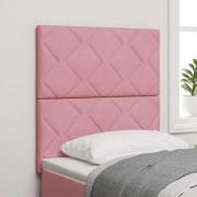 vidaXL LED huvuddyna Rosa 80 cm Sammet