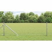 vidaXL Stängselstolpe 52 pcs Silver 3.2 x 3.2 x 100 cm Stål