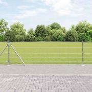 vidaXL Stängsel för åker / äng Silver 50 x 0.8 m Galvaniserat stål