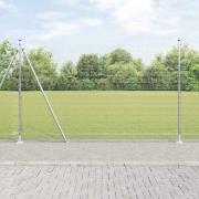 vidaXL Stängselstolpe Silver 50 x 1,4 m (19 x 19 mm nät) Stål