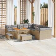 vidaXL Trädgårdsoffset 13 pcs beige och ljusgrå 100 x 100 x 71 cm