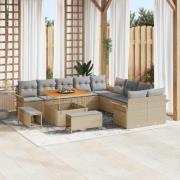 vidaXL Trädgårdsoffset 13 pcs Beige och Ljusgrå 100 x 100 x 71 cm