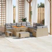 vidaXL Trädgårdsoffset 13 pcs Beige och Ljusgrå 100 x 100 x 71 cm