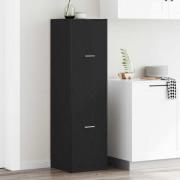 vidaXL Apoteksskåp Svart ek 40 x 41 x 144.5 cm Konstruerat trä