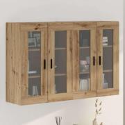 vidaXL Väggmonterade Skåp 2 pcs artisan ek 69.5 x 34 x 90 cm Ekfaner