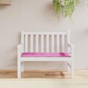 vidaXL Stolskudde Enfärgad Rosa 120 x 50 x 3 cm Oxford Tyg