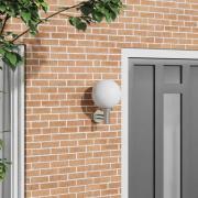 vidaXL Utomhus vägglampa Silver 28 x 25 x 38 cm Rostfritt stål