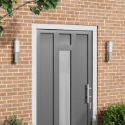 vidaXL Utomhus vägglampa 2 pcs Silver 10.5 x 6 x 33 cm