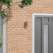 vidaXL Utomhus vägglampa Silver 7 x 10 x 22 cm Rostfritt stål