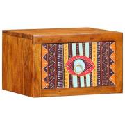 vidaXL Nattduksbord med låda Brun 35 x 30 x 22 cm