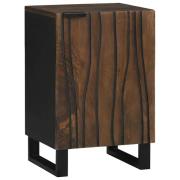 vidaXL Badrumsskåp Brun, Svart 38 x 33.5 x 58 cm Massivt Mangoträ