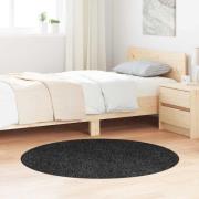 vidaXL Anti-glid Shaggy Matta Mörkgrå 120 x 120 cm PP