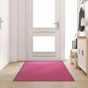 vidaXL Dörrmatta Övrigt Rosa och svart 120 x 250 cm Polyamid och PVC