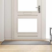 vidaXL Dörrmatta Grå och svart 60 x 180 cm 100% Polyamid