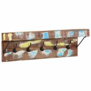 vidaXL Klädhängare Brun 73 x 19 x 23 cm Massivt återvunnet trä