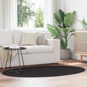vidaXL Matta Svart 120 x 170 cm Polyester