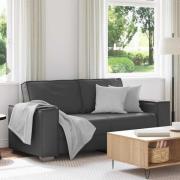 vidaXL Soffafåtölj med kudde Grå 180 x 78 x 84 cm Konstläder