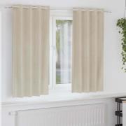vidaXL Mörkläggningsgardiner 2 pcs Kräm 140 x 175 cm Sammet