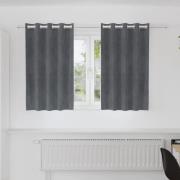 vidaXL Gardiner med gardiner 2 pcs Ljusgrå 140 x 140 cm Sammet