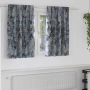 vidaXL Gardiner med gardiner 2 pcs Silvergrå 140 x 140 cm Sammet