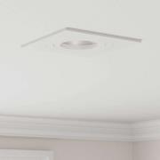 vidaXL Spotlights med strålkastare 6 pcs Vit 9 x 9 x cm Aluminium