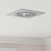 vidaXL Spotlights med strålkastare 24 pcs Silver 9 x 9 x cm Aluminium