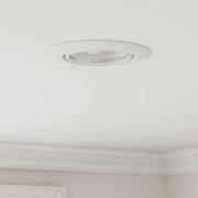 vidaXL Spotlight 6 pcs Vit 9 x 9 x 2.5 cm Metall