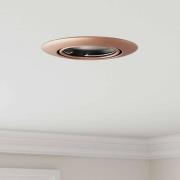 vidaXL Spotlights med strålkastare Koppar 9 x 9 cm Metall