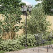 vidaXL Trädgårdslampa Stöd Brons Aluminium, Glas