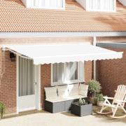vidaXL Markisväv Vit 400 x 200 cm Kanvas