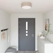 vidaXL Taklampa med strålkastare Taupe 38 x 38 x 13,5 cm tyg