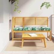 vidaXL Palldyna för sits 4 pcs Bladmönster 40 x 40 x 8 cm Oxford tyg