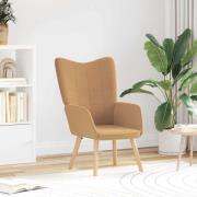 vidaXL Avkopplande stol Beige 62 x 67 x 95,5 cm tyg